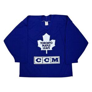 TORONTO MAPLE LEAFS NHL Vintage 90s Maska Air Knit NHL Hockey Jersey Mens Medium